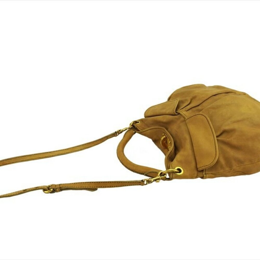 MIUMIU Shoulder Bag Beige gold Women RR1591 Authentic secondhand